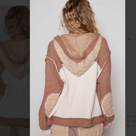 POL “ Chicago 2 “  POL Quilted Thermal Jacket with Waist String and Hood SR73 - Picture 4 of 6